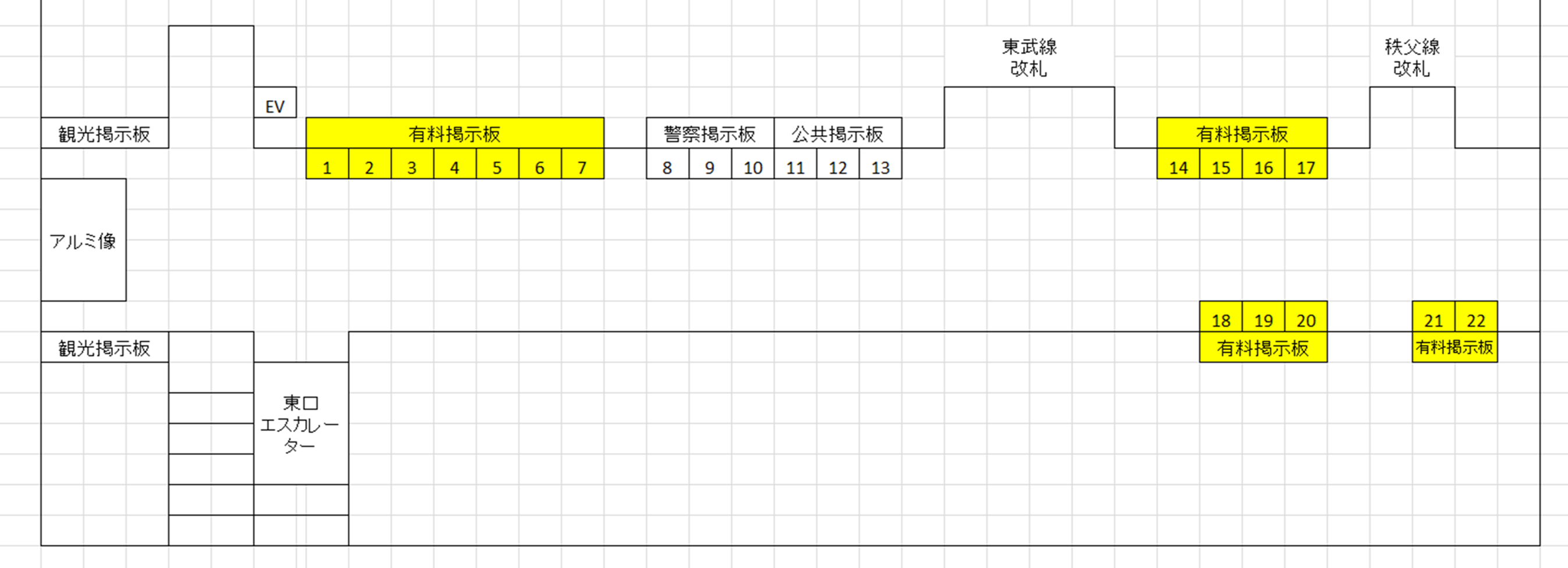 自由通路見取図